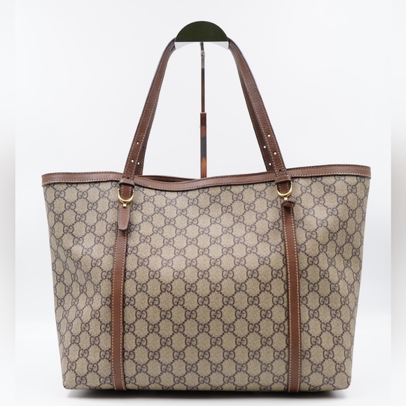 AW48❤️ GUCCI GG Supreme Monogram Nice Tote - Picture 6 of 11